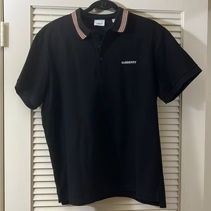 Mens Burberry short sleeve collard shirt